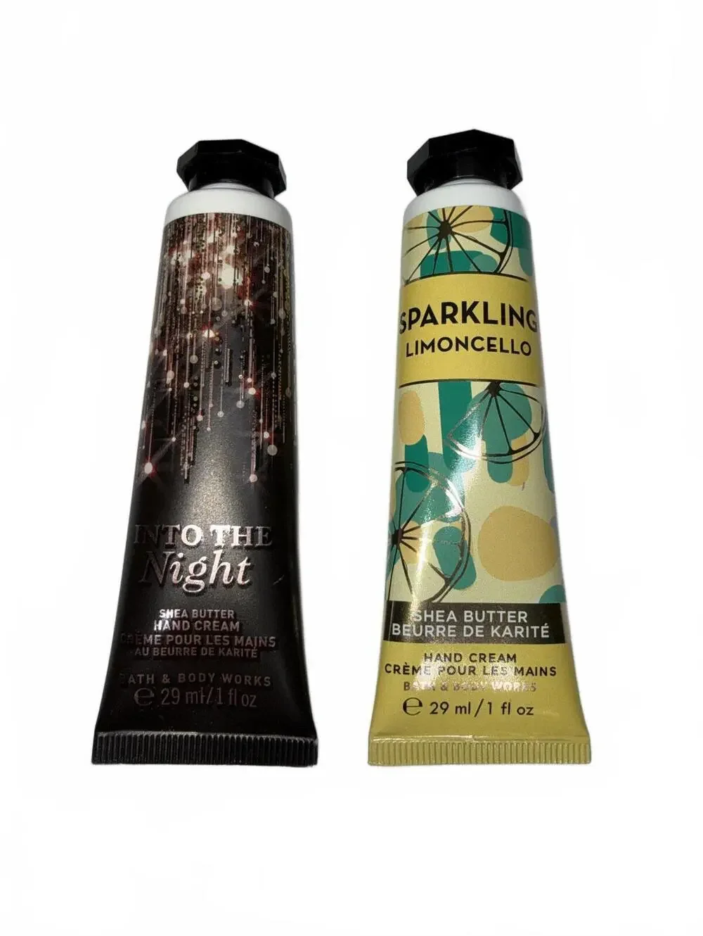 Bath & Body Works Hand Cream Lot Into the Night & Sparkling Limoncello 1 oz New